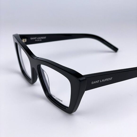 NEW Saint Laurent SL291 001 Black Cat Eye Blue Block Women Eyeglasses main image 5